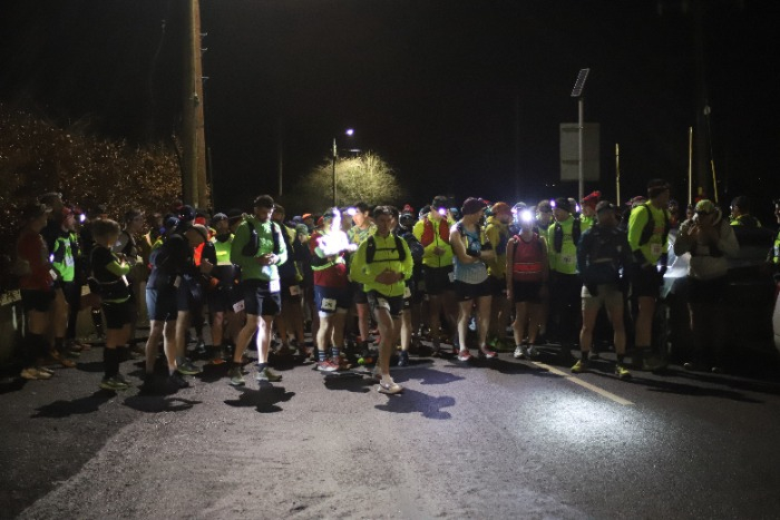 Crosshaven Tri club members participating int he Ballyhoura Winter Moonlight challenge in January 2024