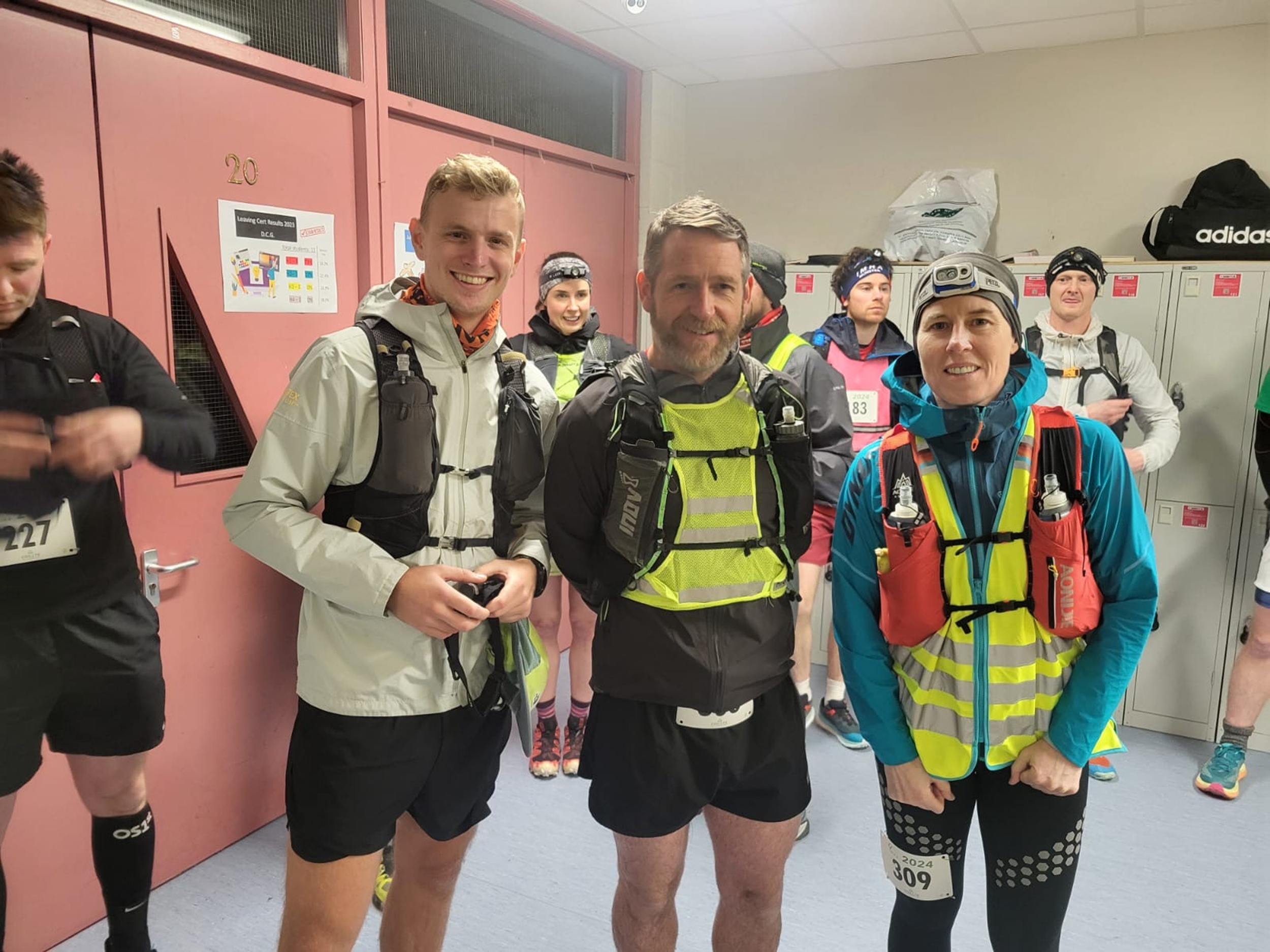 Crosshaven Tri club members participating int he Ballyhoura Winter Moonlight challenge in January 2024