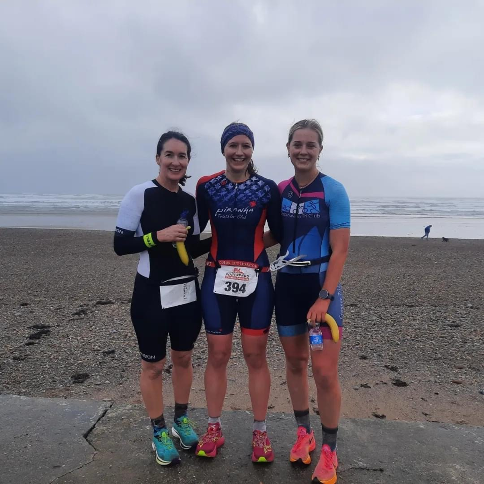 Crosshaven Tri Members participating in the Tramore Duathlon in February 2024.