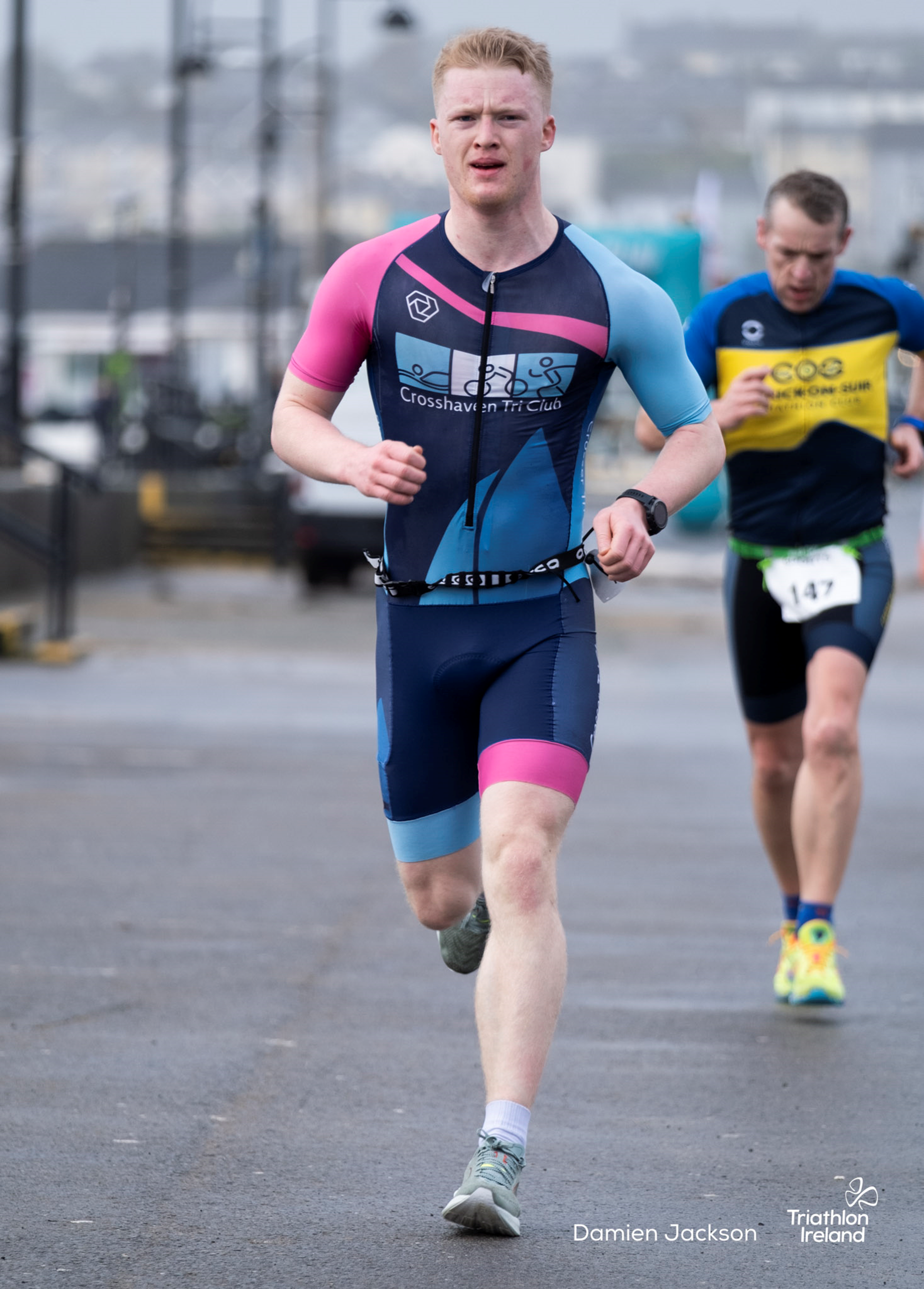 Crosshaven Tri Members participating in the Tramore Duathlon in February 2024.