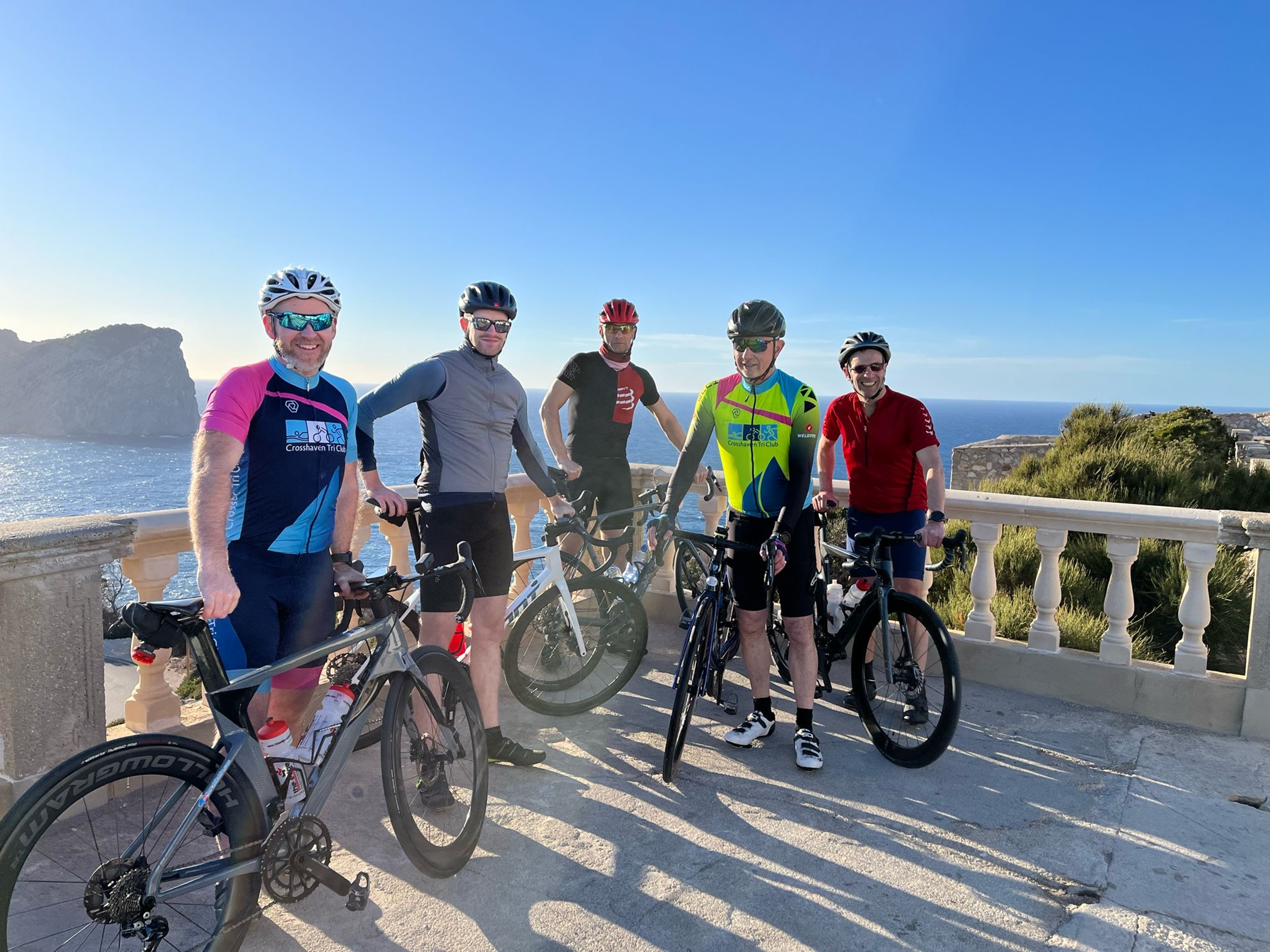Crosshaven Tri Club members participating in a cycling weekend in Majorca in March 2024