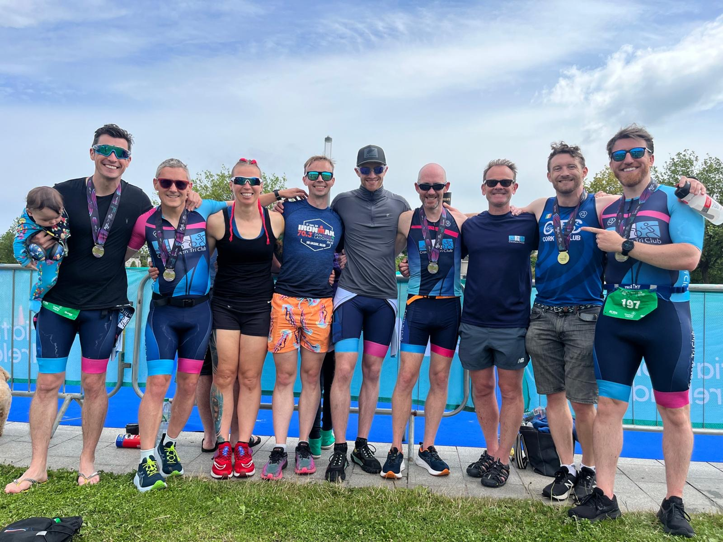Crosshaven Triathlon group at Cork City Marathon July 2024